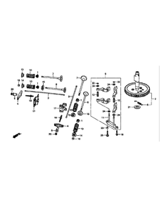 Gxv670 Camshaft Diagram and Parts List for M54-HN 53BB5ETW750-24-HP Cub Cadet Lawn Tractor